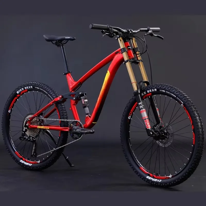2024 New Senyi Newest 26 Full Suspension Carbon Mountain Bike 15 kg Full Suspension Bike Mountain Bike Frame Bicycle
