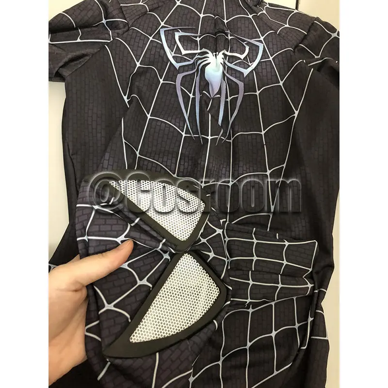 Tobey Maguire SpidSuffolk Costume pour Adultes, Raimi Spider Man Cosplay, Smile Hero Zentai Imbibé, Noir, Rouge, Costumes d'Halloween