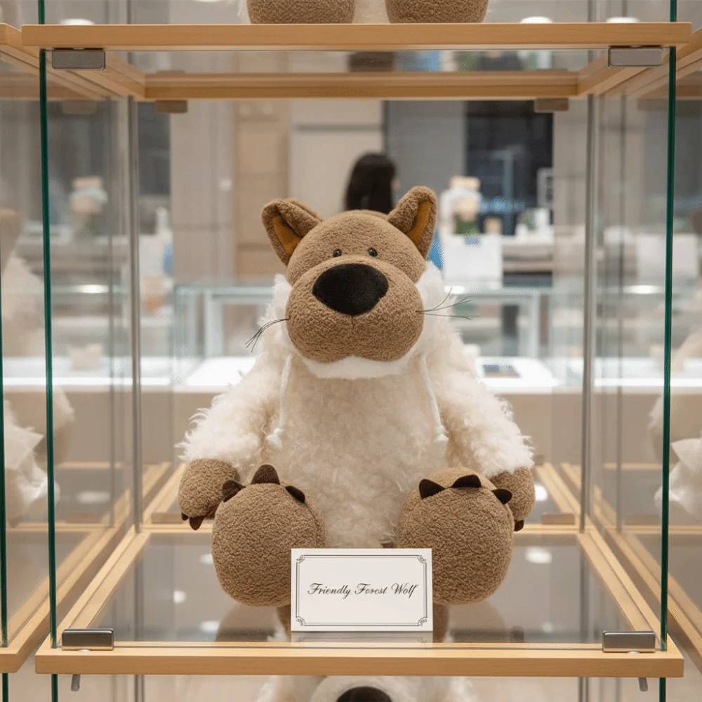 

Плюшевая игрушка-овечка для детей, мягкая и милая, 25/35/50 см, в одежде, в виде волка, праздничный подарок