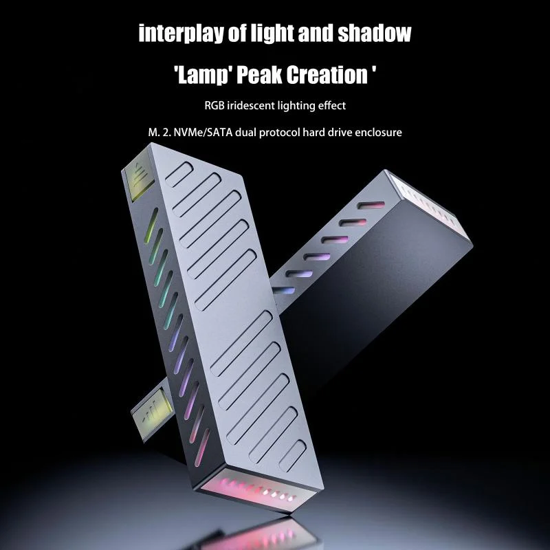 maveraCCA12 Vauum.2 NVMe SSD Custodia adattatore USB C 3.1 Gen2 10Gbps a NVMe PCIe Scatola esterna per 2230/42/60/80 M2 M-Key NVMe SS