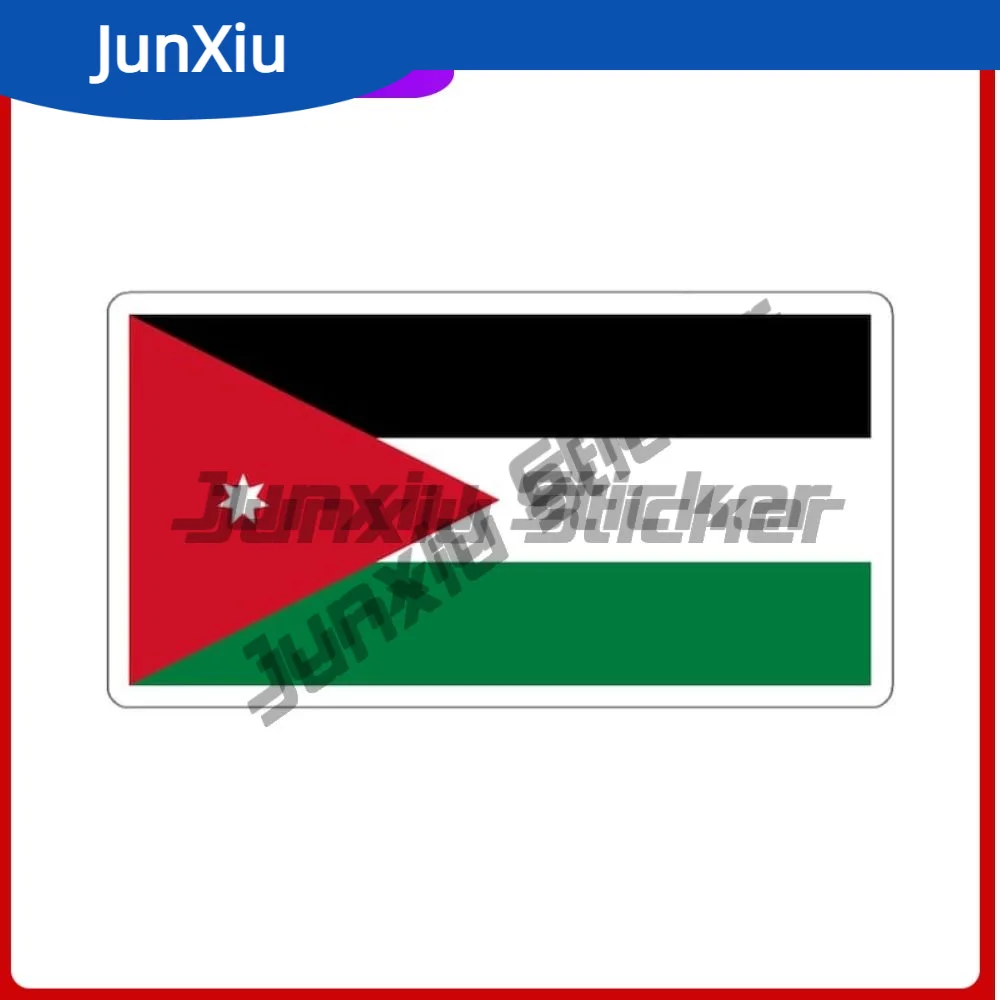

Jordan National Flag Sticker Exterior Accessories Suv Window Motorcycle Travel Bumper Truck Laptop Water Bottle Automotive Decal