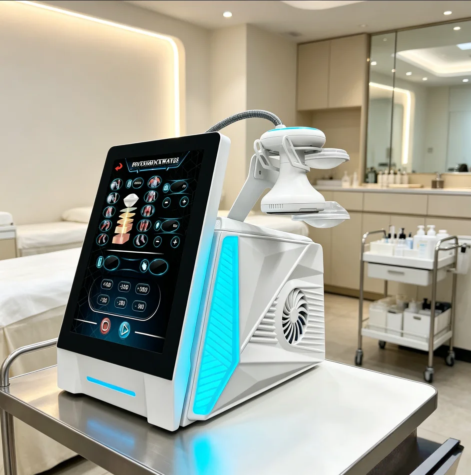 Commercial Focus Shockwave Physiotherapy Device Single Handle Portable Machine For ED Therapy And Deep Tissue Massage