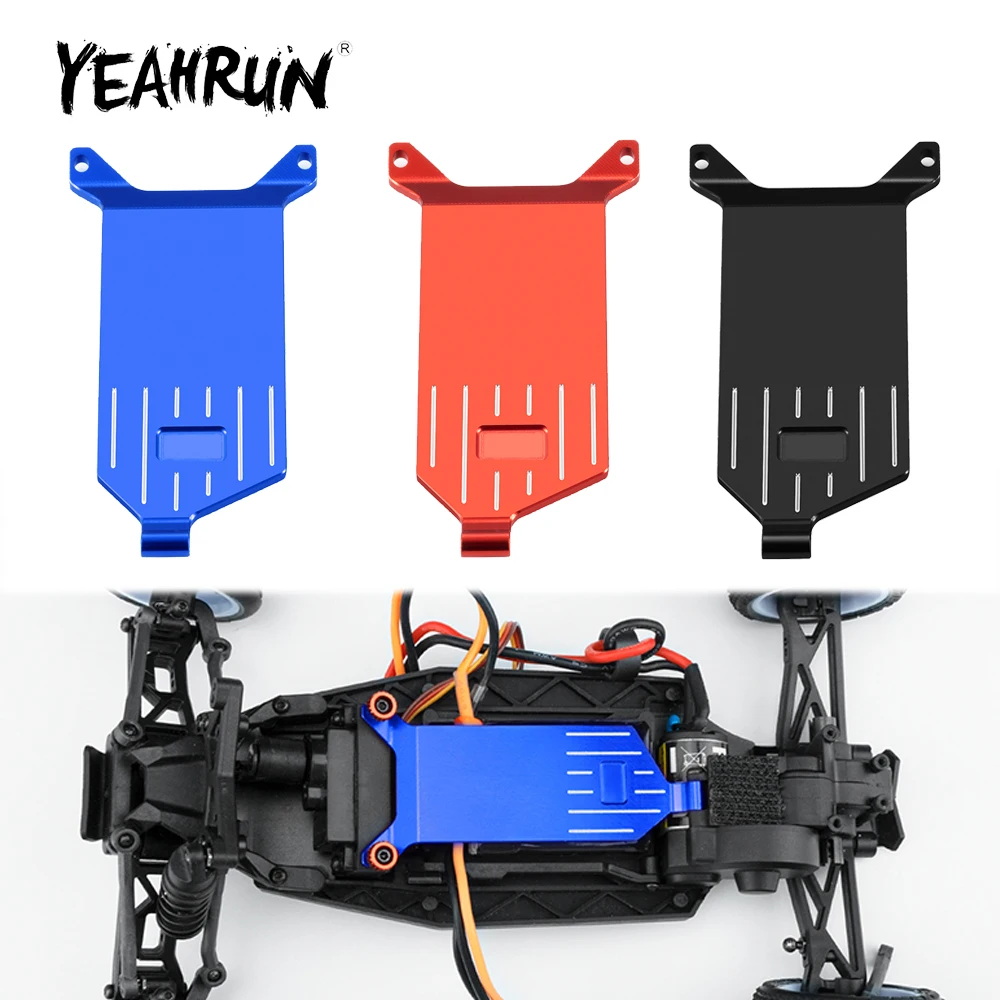 YEAHRUN Aluminum Alloy Chassis Receiver Plate for LOSI 1/24 Micro-B 2WD Buggy RC Car Upgrade Parts