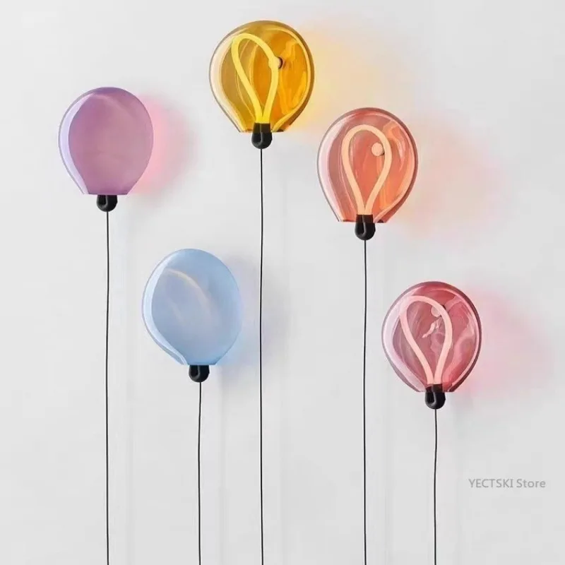 

New balloon shaped background wall light, wall light, high-end hallway light, staircase atmosphere