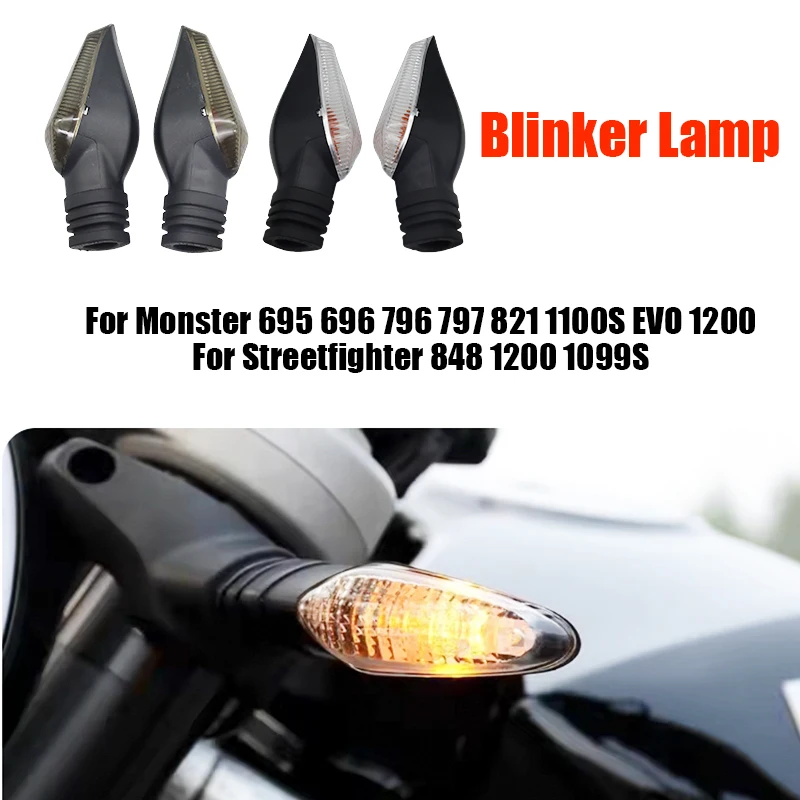 

Turn Signal Indicator Light For DUCATI Monster 695 696 796 797 821 1100S 1200 Motorcycle Front Rear Blinker Lamp Accessories