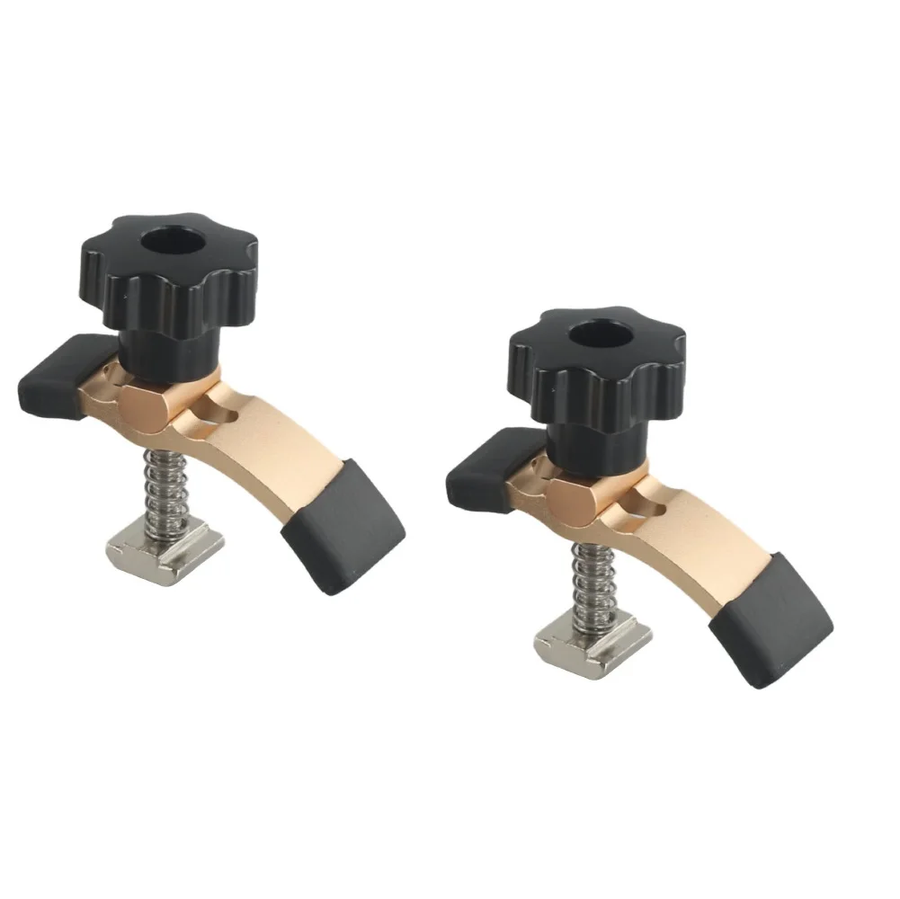 2pcs Hold Down Clamps Quick Acting Hold Down ClampCarving Machine Pressure Plate Clamp Aluminum Alloy Woodworking Clamps  ﻿