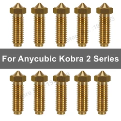 1~10pcs Brass 0.4mm 3D Printer Nozzle For Anycubic Kobra 2, Wholesale Nozzles For Kobra2/ Kobra2 Pro/Kobra2 Max/ Kobra2 Plus