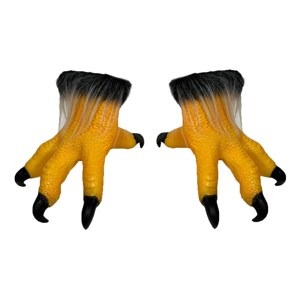 Realistische Adler-Tier-Latexmaske mit Krallenhandschuhen-Set, Vollkopf-Vogelmaske, Halloween-Cosplay-Kostüm, Party-Verkleidungs-Requisiten – Detail 4