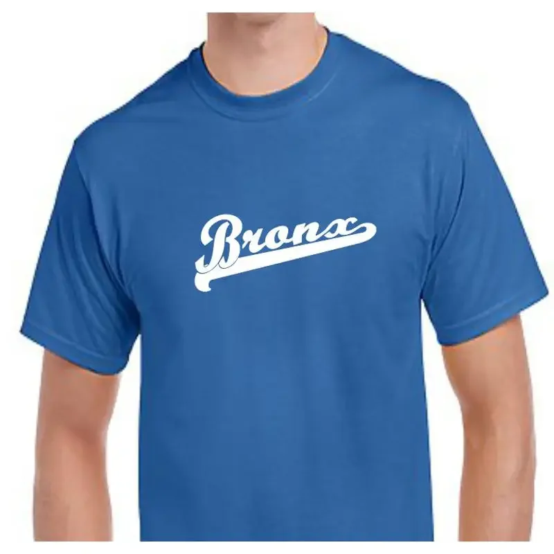 Bronx Script Tail T Shirt Star Sports Baseball Team All Size Color