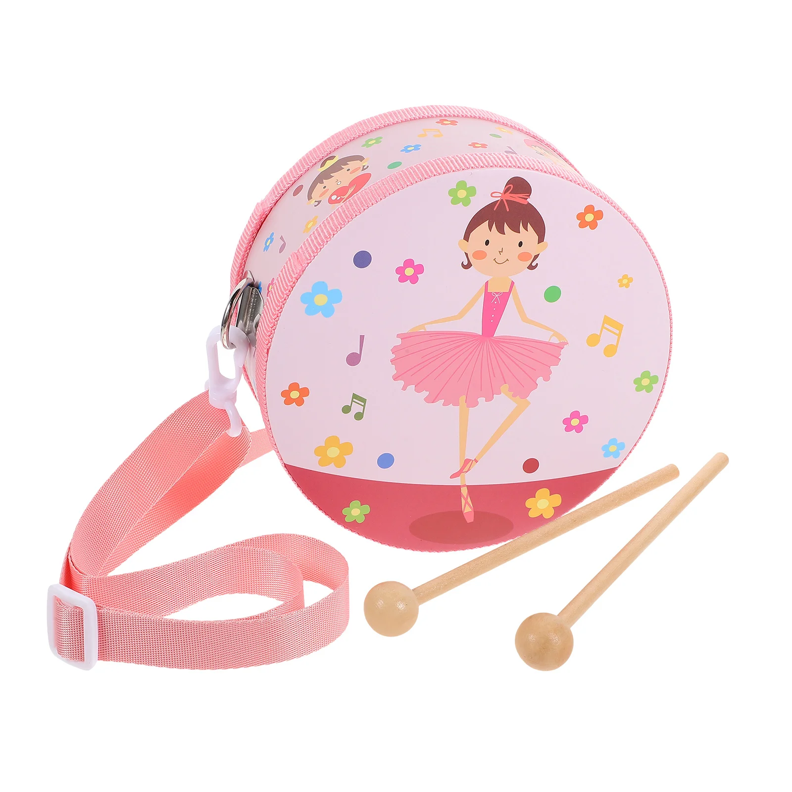 Drum Sensory Musical Instrument Toys Children's Waist Kids Hand With Drumstick Kit Percussion Instruments Toddler