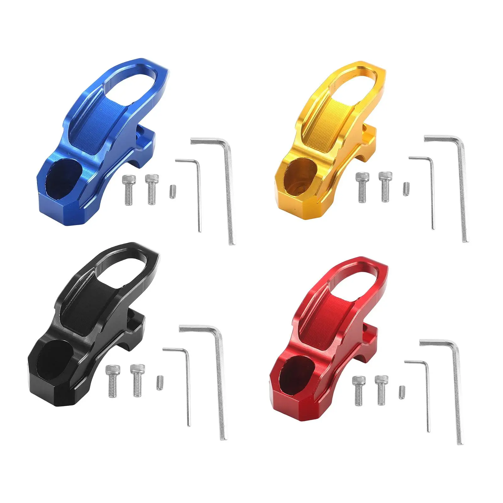 Suporte para Cilindro Mestre de Freio em Alumínio Preto com Gancho para Capacete para Honda ADV150 X-ADV 750 - Acessórios para Motocicleta