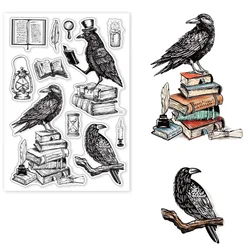 2023 New Raven Pattern Transparent Silicone Rubber Stamp/for DIY Scrapbooking Card /photo album Decorative clear stamp