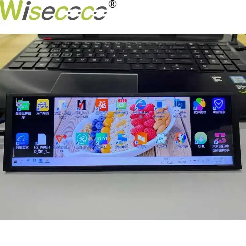 

7.84 Inch LCD Screen IPS Long Strip Display Portable Monitor 400x1280 Stretched Bar MIPI Driver Board Aida64 US Secondary Panel