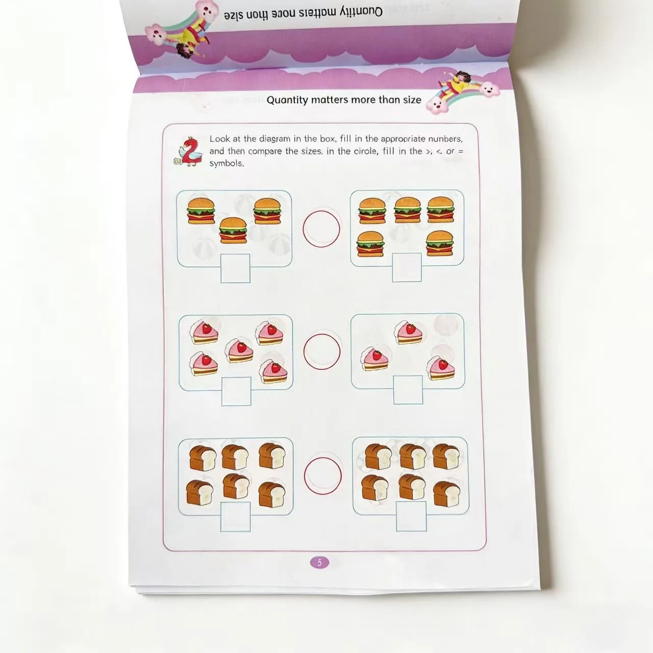 

Рабочая тетрадь для сравнения чисел (32 страницы): Изучение операций "больше чем", "меньше чем" и "равно" с увлекательными упражнениями