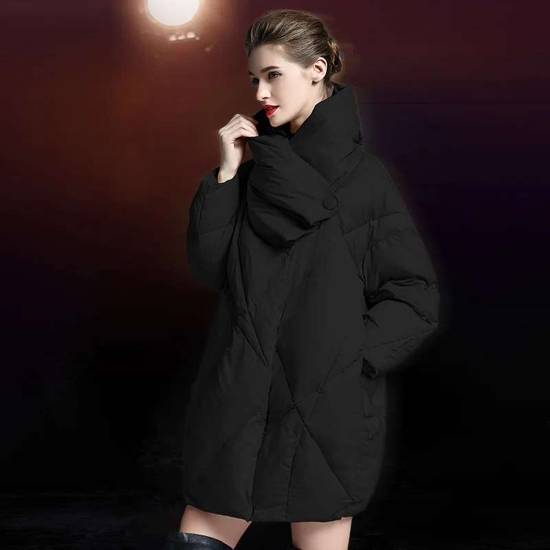 Damskie długa kurtka puchowa na zimę 2023 odzież damska ciepłe luksusowe płaszcze wyściółka odzież wierzchnia damska lekka ocieplane ubrania