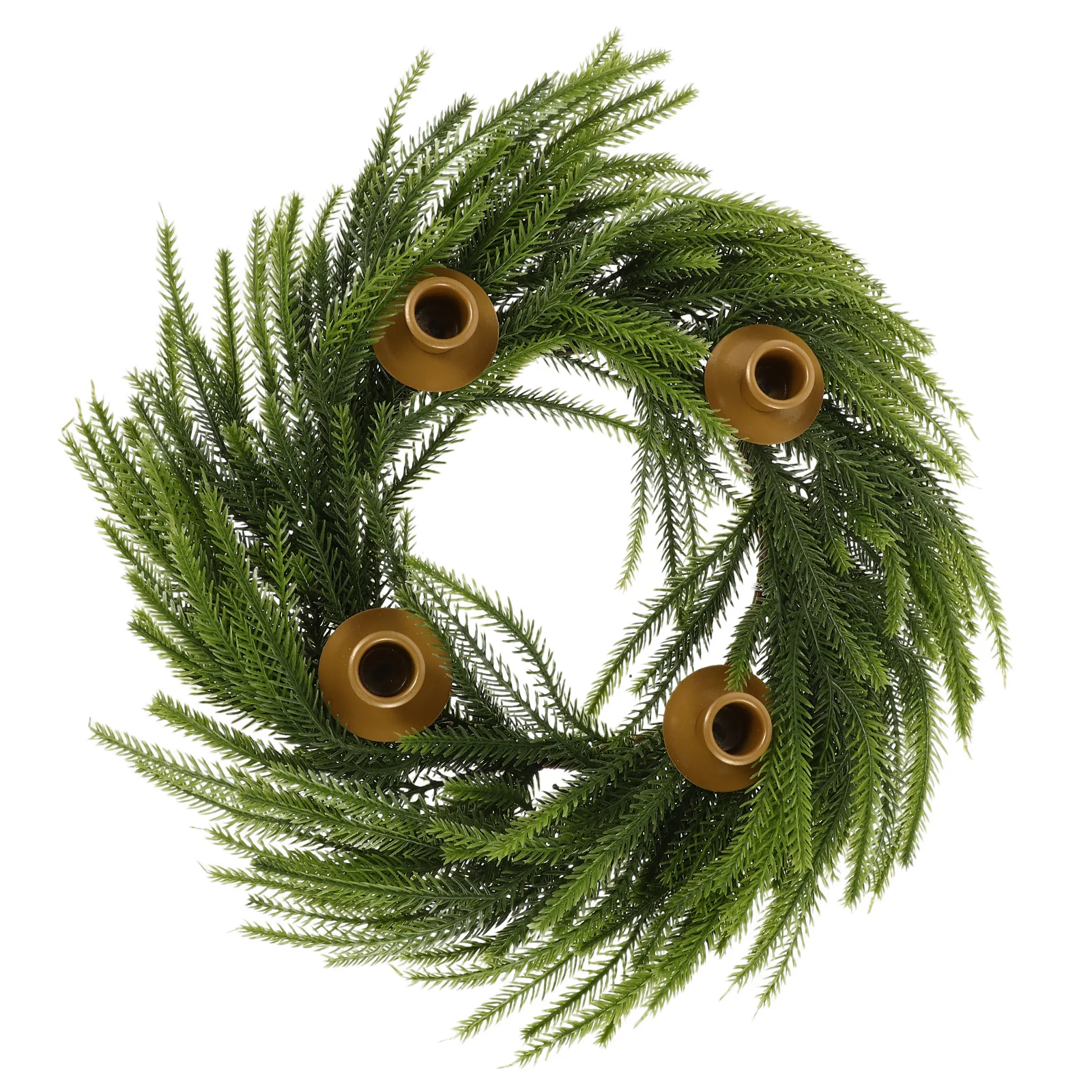 

Elegant Golden Christmas Wreath Holder Festive Centerpiece for Table Fireplace Shelf Or Window Display Wreath Ring