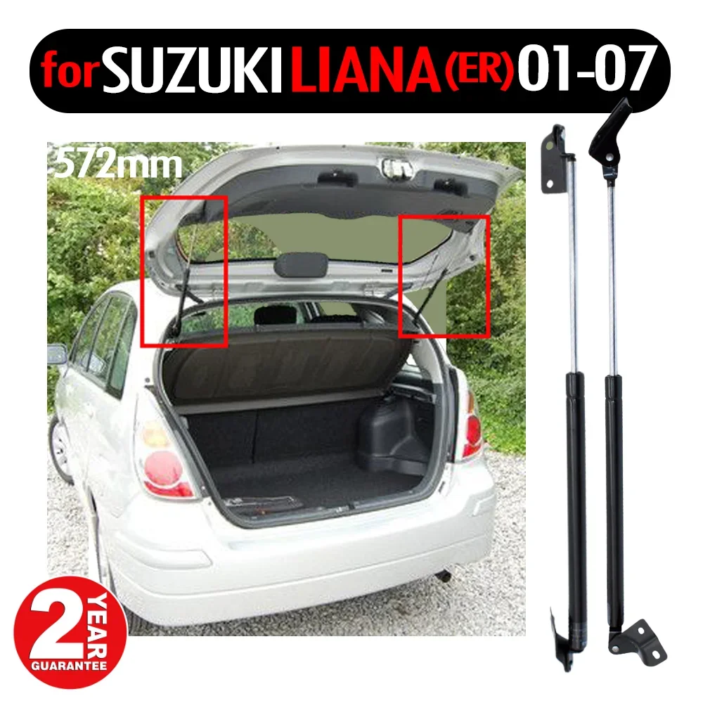 

FOR SUZUKI LIANA Estate Saloon (ER) 2001-2007 Gas Lift Supports Struts Prop Rod Shocks Rear Boot Tailgate Trunk Damper 572mm