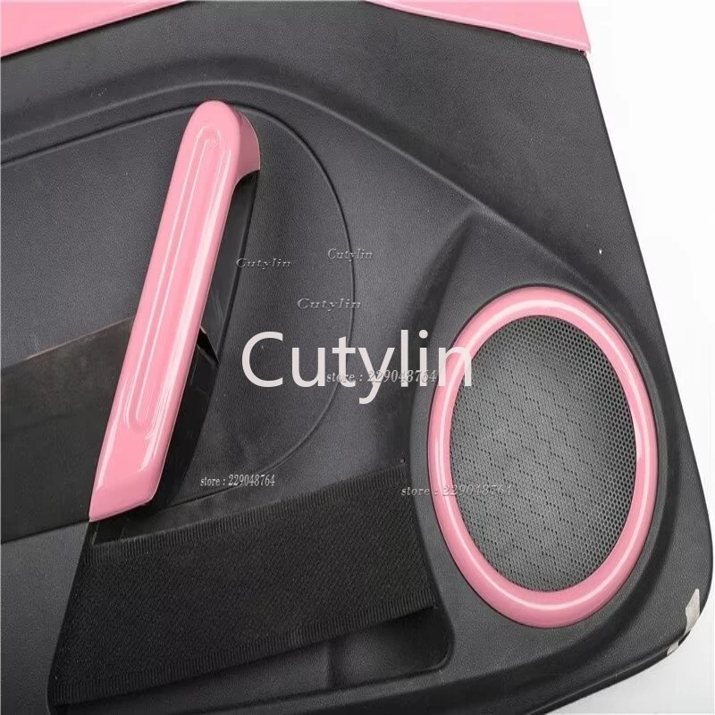 L/RHD for Volkswagen Vw Beetle 2013-2019 ABS Pink Handle Bowl Gear Shfit Panle Front Water Cup Holder Cover Interior Accessories view 4