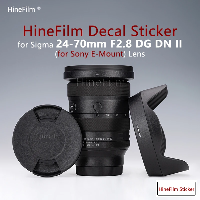 

Hinefilm Skin for Sigma 24 70 F2.8 II for Sony Lens Decal Skin Sigma 24-70 F2.8 DG DN II Lens Sticker 2470 II Lens Wrap Cover