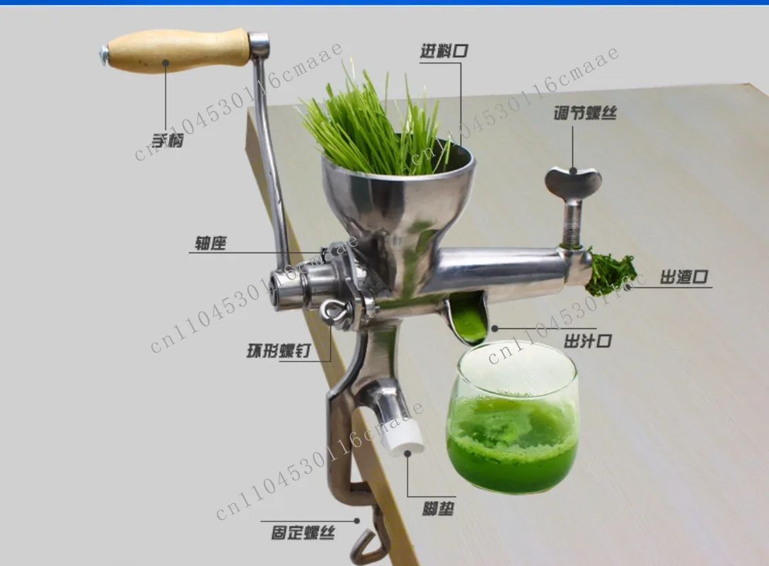

304 stainless steel manual juicer wheatgrass wheat seedlings orange ginger pomegranate household hand juicer