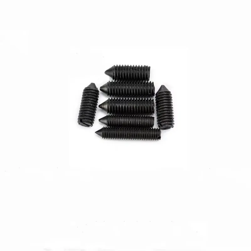 

RYVBEZS 8pcs M8 Steel point sharp tip slotted set screw With Flat Grub Screws adjusting duplexer combiner dual tuner 10mm-20mm l