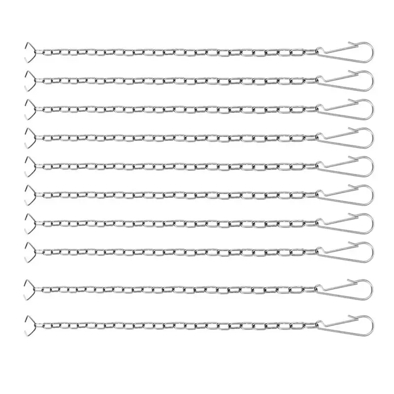 

A84X-20 Pieces Toilet Handle Chain Stainless Steel Toilet Flapper Lift Chain Replacement Fits Most Toilet Flappers