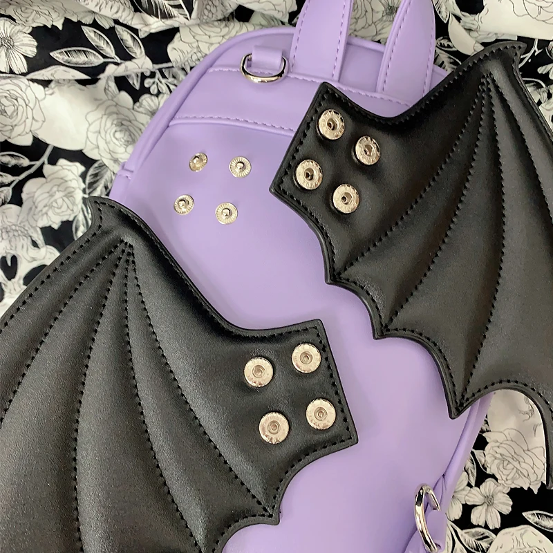 Gothic Punk Sargform Ita Tasche Damen Klare Rucksäcke Dark Lolita Handtasche und Umhängetasche Mädchen Cosplay Designer 2-Einsatz – Detail 40