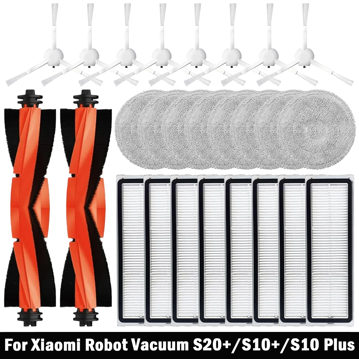 Voor Xiaomi Robot Vacuüm S20 + / S10 Plus /S10 +/B108GL / B105 / B108CN B113CN Onderdelen Accessoires Filter Belangrijkste Zijborstel Mop