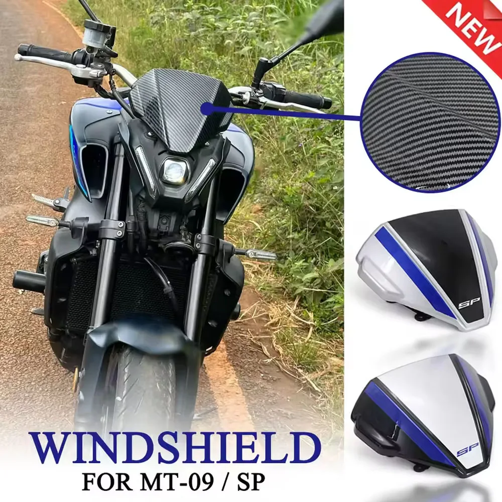 

New For YAMAHA MT-09 SP FZ-09 MT09 FZ09 2021 2022 2023 Motorcycle Accessories Front Windshield Windscreen Airflow Wind Deflector