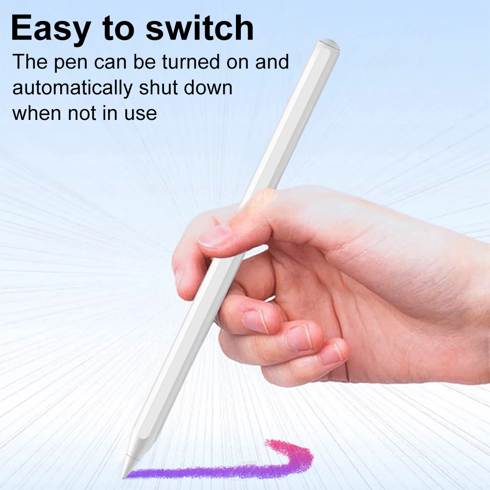 For Apple Pencil Stylus Pen for iPad 2018-2024 Tilt Sensitivity Tablet Touch Pen Palm Rejection Touch Pencil for iPad Mini 5/6th