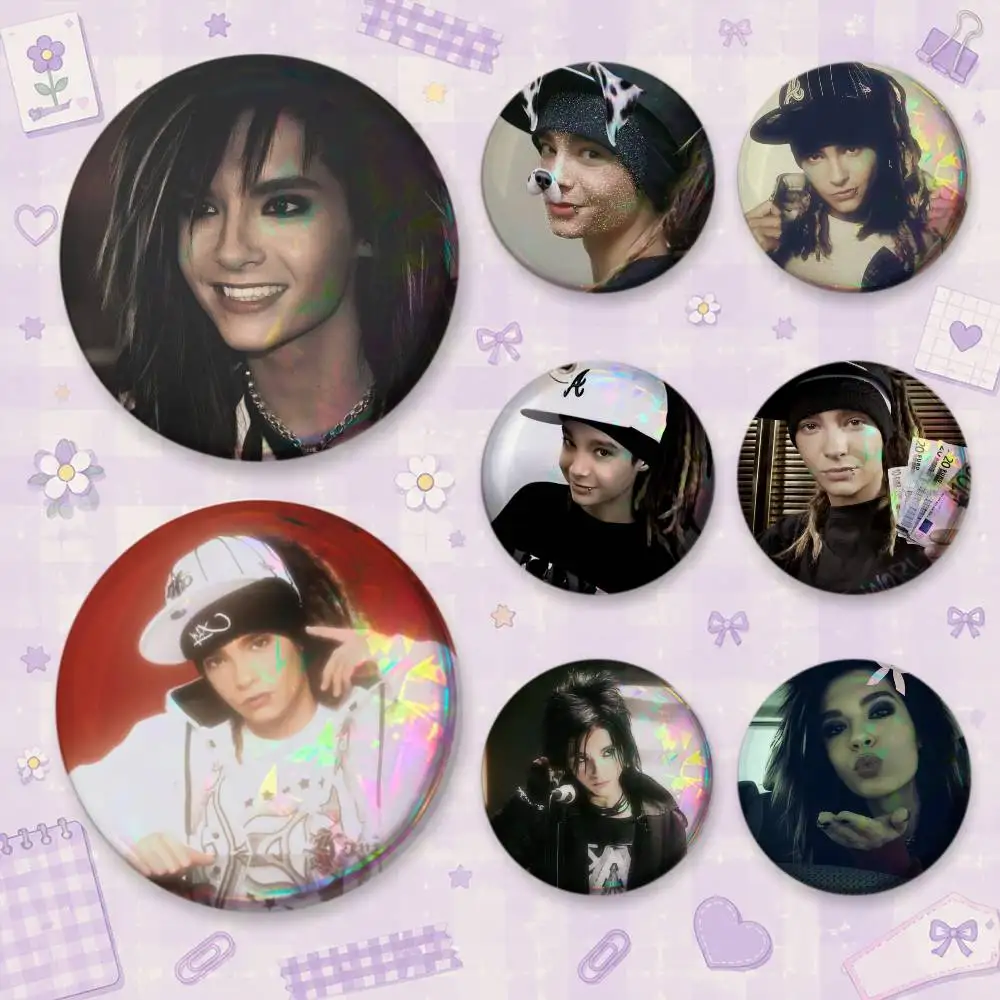 Bill Tom Kaulitz T-Tokio Hotel Brooches Cartoon Badge Pins Backpack Hat Accessories Friend Gift