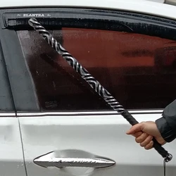 Retro hand gefertigte geschmiedete Stahl peitsche im chinesischen Stil solide Outdoor-Auto montiert Kampfkunst Short Stick Werkzeuge