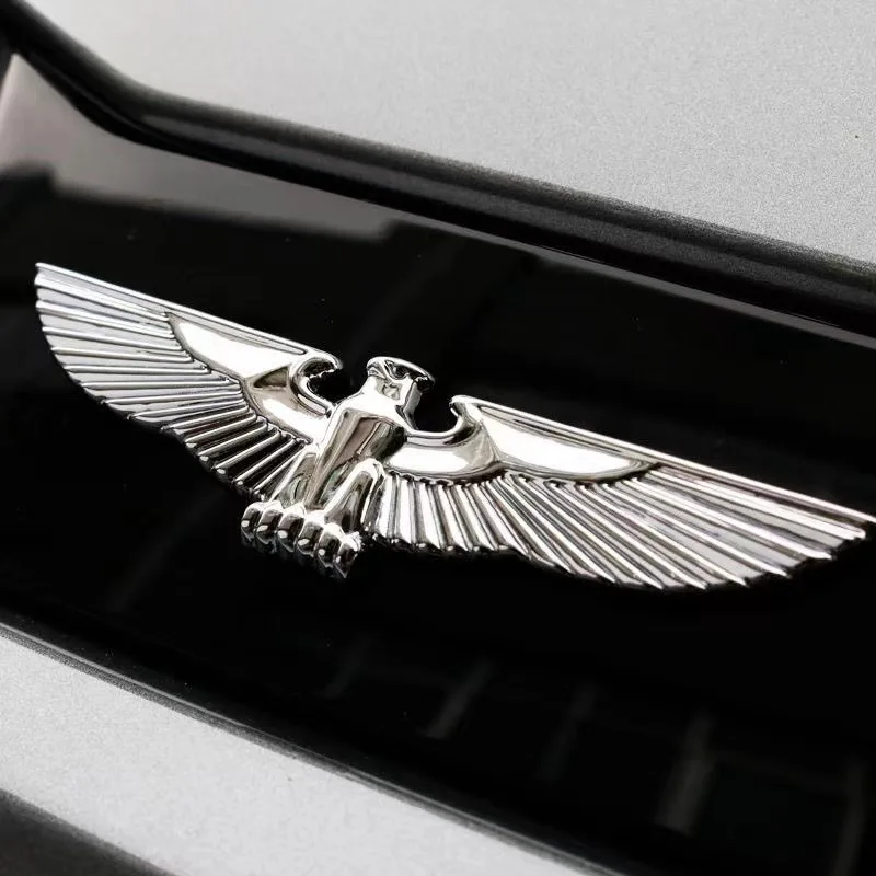 American TV Drama Peripheral Flying Eagle Metal Car Logo Big Macro Spreading Wings Self-adhesive Three-dimensional Car Sticker