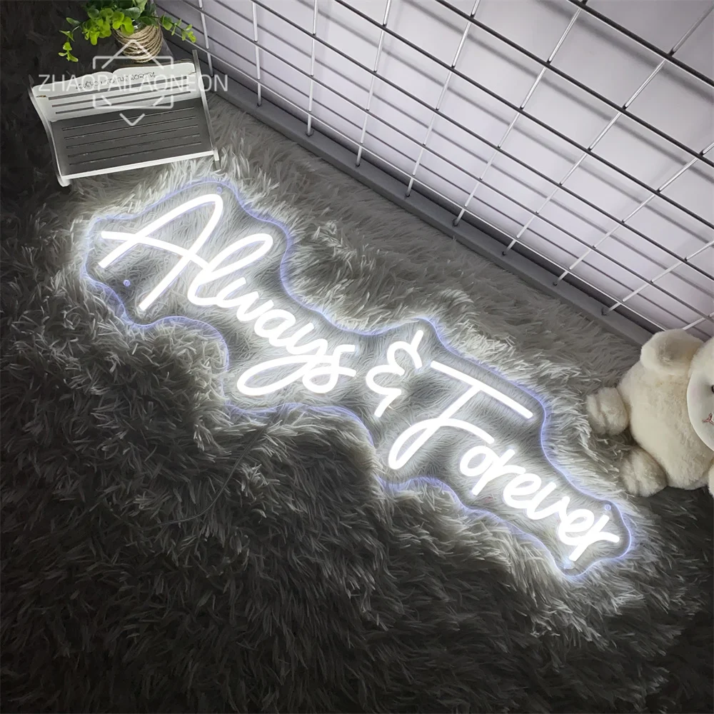 Always Forever Neon Led Sign Engaged Wedding Decor Party Neon Sign LED Lights Room Decor Wall Will You Marry Me  Neon Lights USB