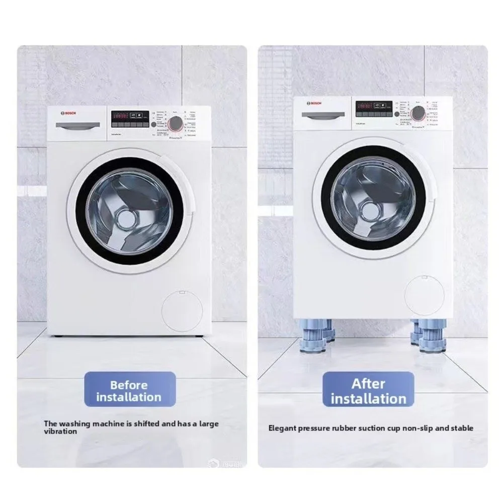 Multi-Functional Washing Machine Shockproof Pad Anti-Slip Universal Anti Vibration Mat Adjustable Furniture Foot Pad