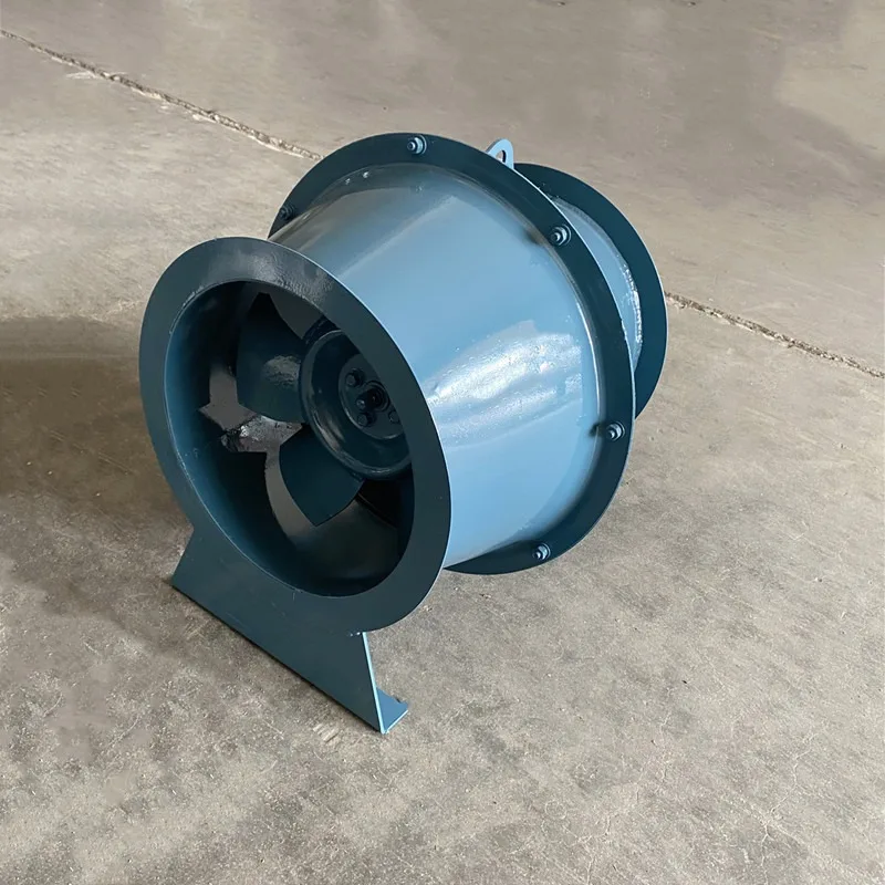 Steel drum duct fan, oblique mixed positive pressure blower, duct booster fan
