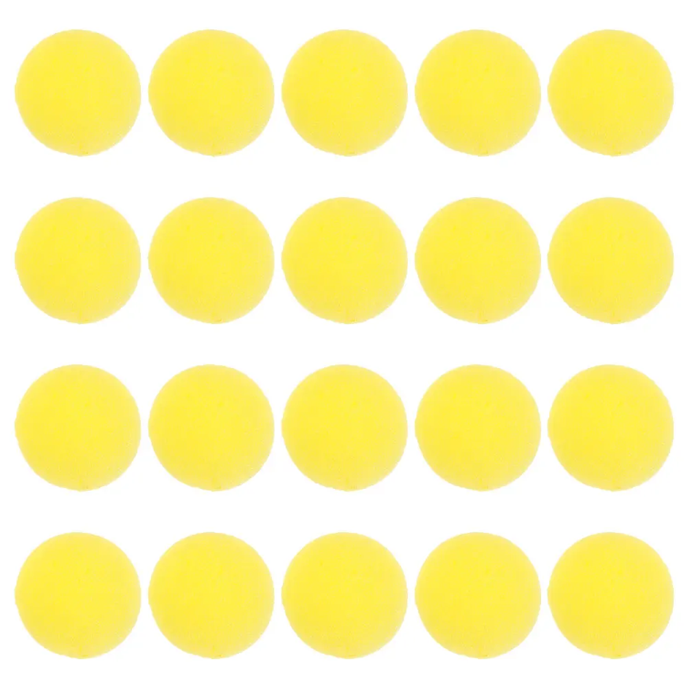 

40pcs Yellow Clown Noses Party Circus Costume Accessory Halloween Prop Reusable Dress Up Circus Noses Lightweight cosplay