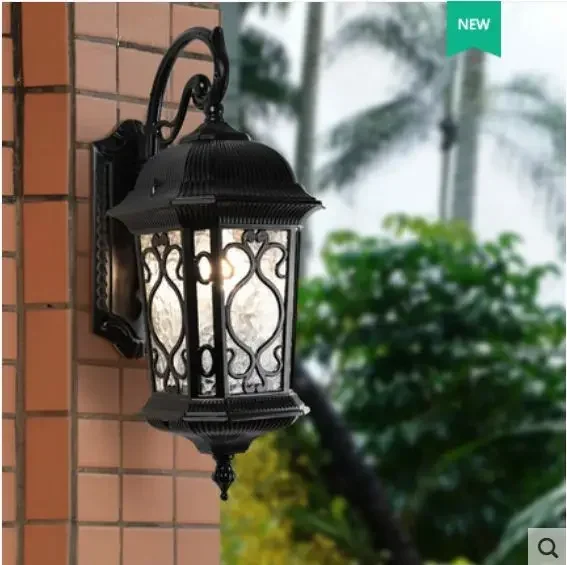 

Wall lamp outdoor waterproof courtyard gate light garden fence European retro villa terrace balcony wall lamp