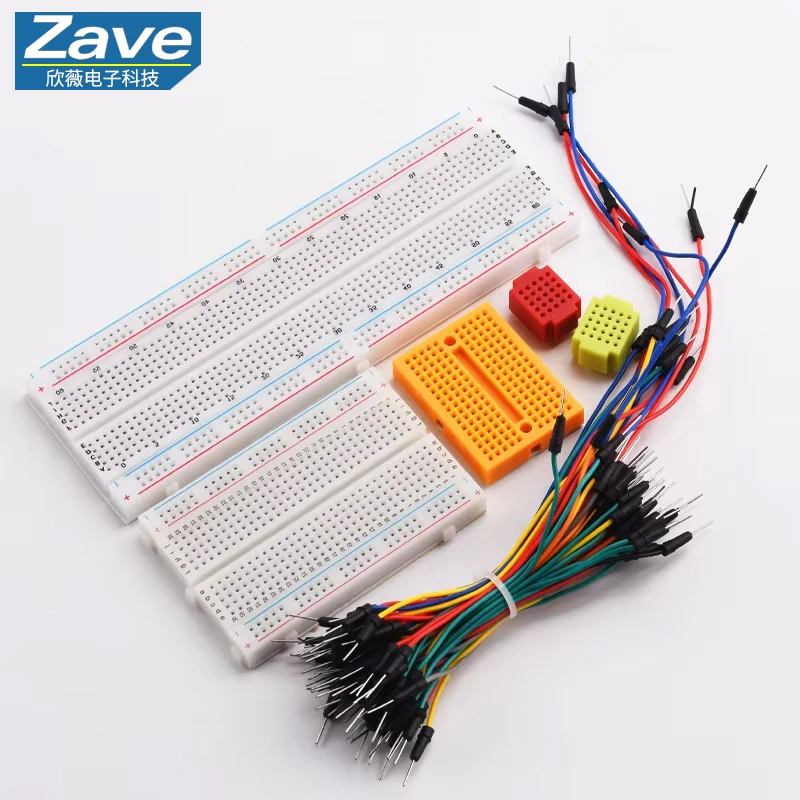 Snvi MB-102 SYB-170 Breadboard 400 830 Point Solderless PCB Bread Board Test Develop Dupont line DIY for arduino laboratory