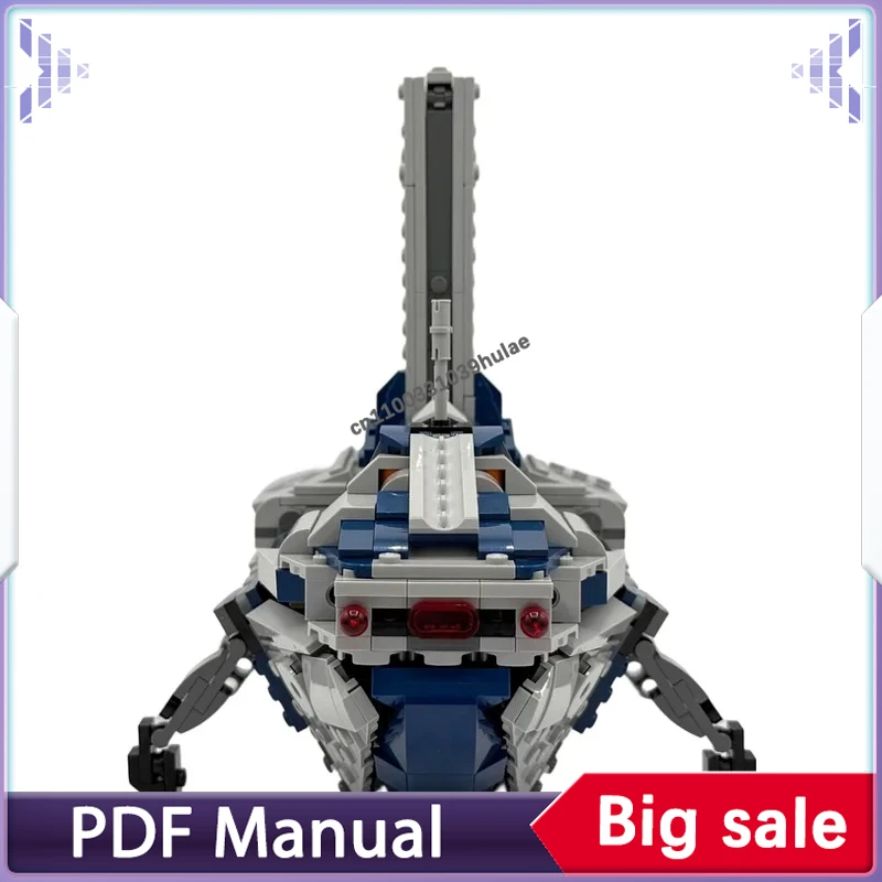 

Futuristic Combat Transport Shuttle Alternate Build MOC, Detailed Spacecraft Model for Adult Hobbyists and Decoration