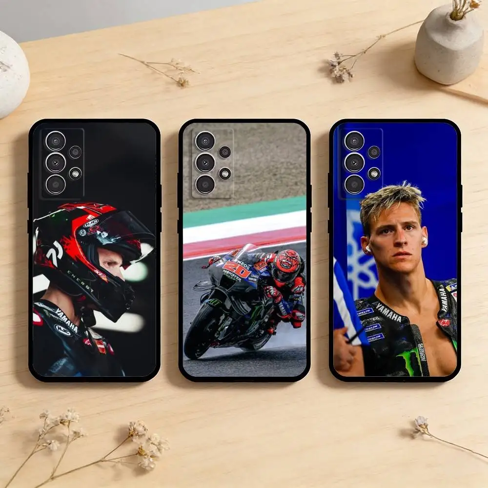 AAA F-Fabio Q-Quartararo Pro Rider Phone Case For Samsung Galaxy A73,A72,A71,A70,A53,A52,A51,Others Soft Black Cover