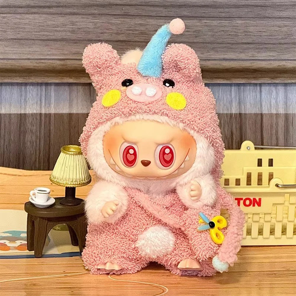 17cm Mini Doll Clothing Set Accessories for Labubu V1 V2 Doll Cute Cool Handsome Clothing Gift