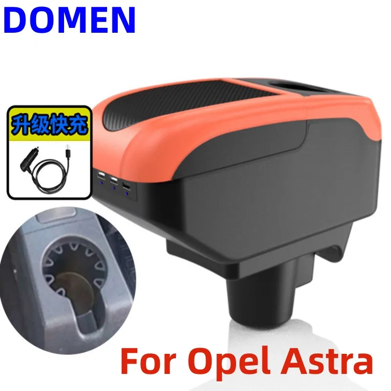 

NEW For OPEL ASTRA Armrest Box Special modified interior accessories for the central armrest box Dual Layer USB Charging