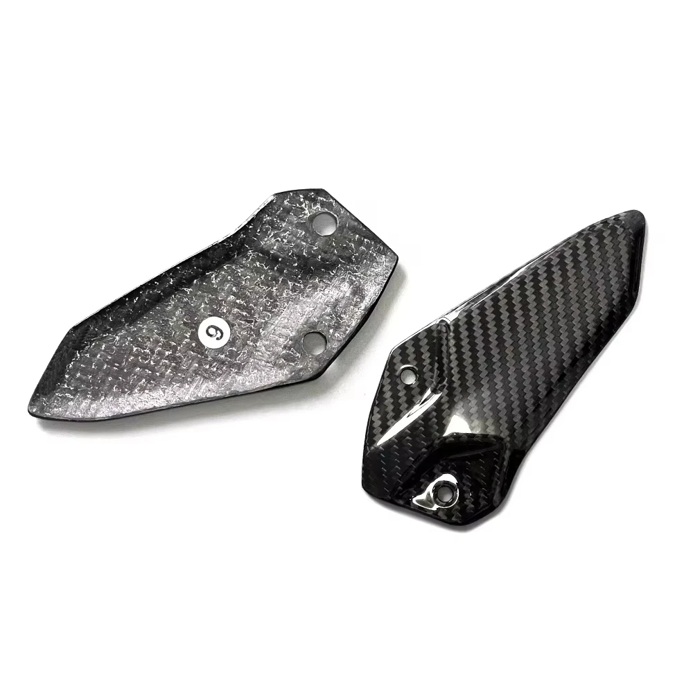 For Kawasaki ZX-4R ZX-4RR 2023-2024 ZX25R 2020-2023 2024 Carbon Fiber Motorcycle FootPeg Footrest Rear SET Heel Plates Guard