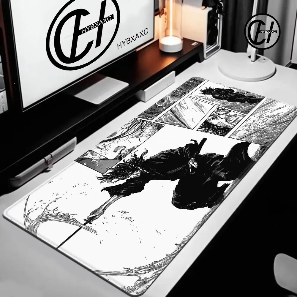 HD XXL 90x40cm Anime Japan S-Samurai Katana Mouse Pad Vagabond Manga Keyboard Accessories Game Cabinet Carpet Expand Desk Mat