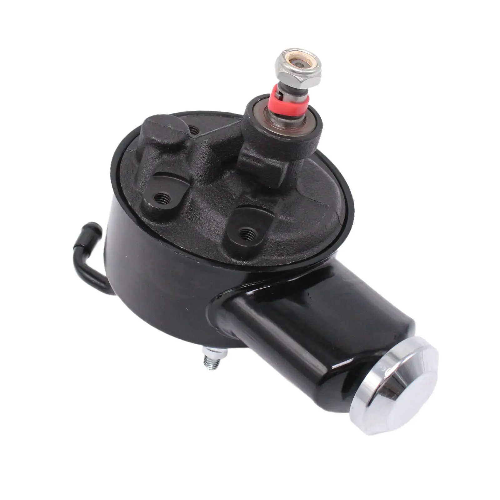 

Black Metal Power Steering Pump Set Easy Install Auto Repair Accessory for Chevy 283 307 350 454