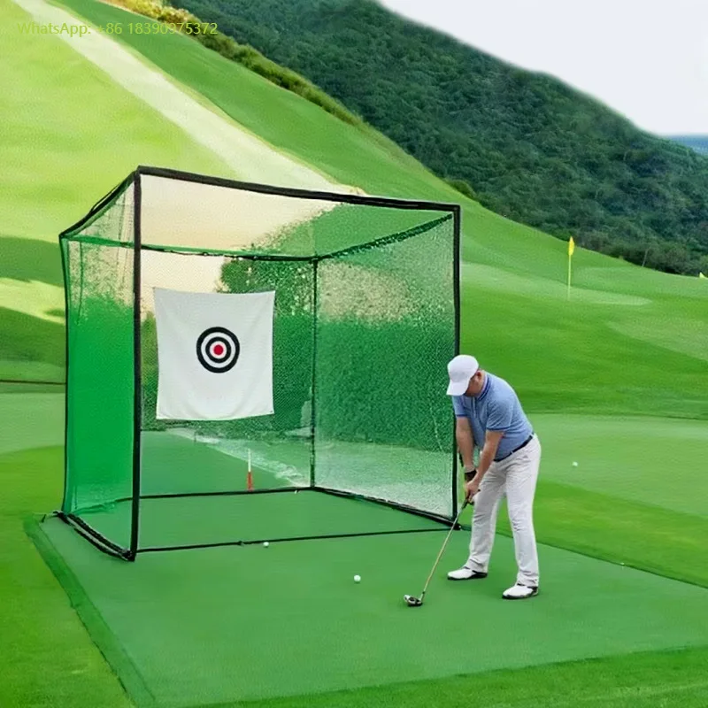 

Cross-Border Hot Sale Golf Practice Net Set Indoor and Outdoor Golf Hitting Cage Combination Nylon Material