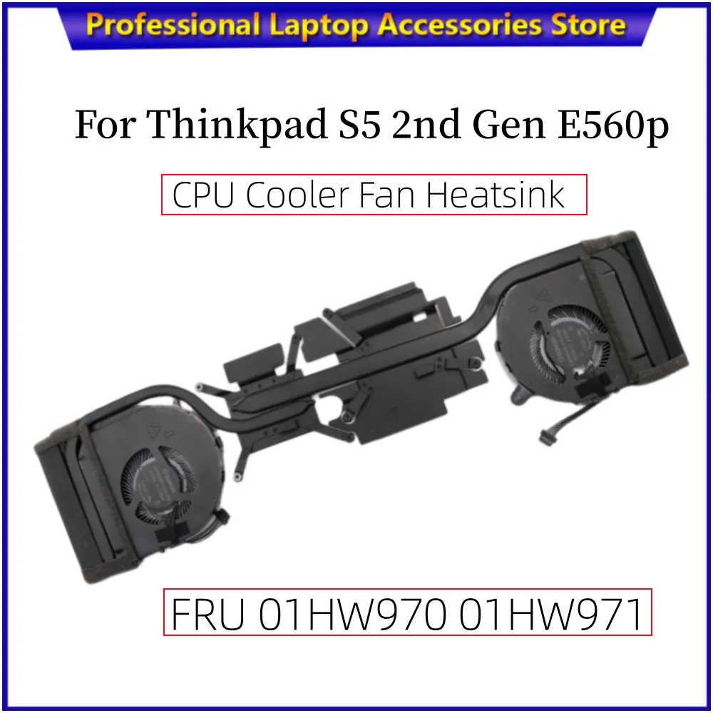 

NEW For Lenovo Thinkpad S5 2nd Gen E560p Laptop SWG CPU Cooler Fan Heatsink FRU 01HW970 01HW971