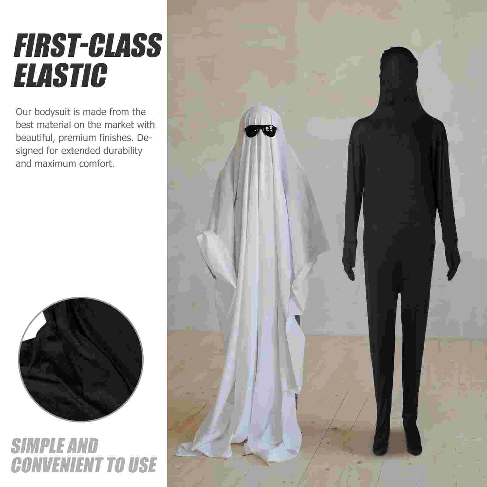 Prom Clothing Invisible Man Body Suits Halloween Hooded Cloak Polyester Masquerade Costume