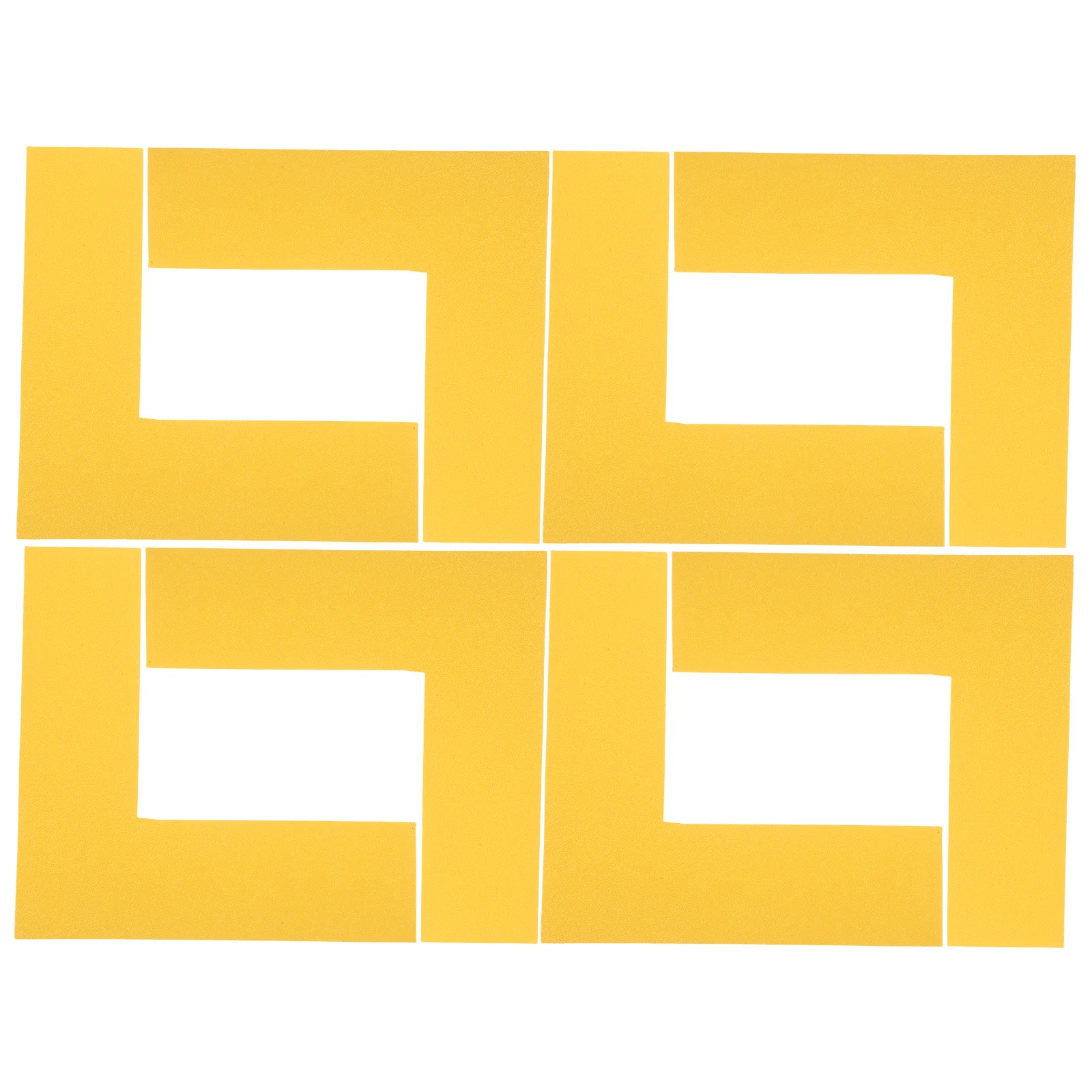 

8pcs L-Shaped Floor Marker Ground Position Signboard Thickened For Warehouse Office Clear Identification Adhesive